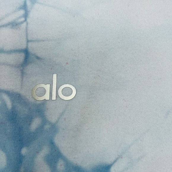 NWT ALO Yoga High Waist Tie Dyed Leggings Blue/Lilac Size XXS (fits like XS) - Picture 9 of 10